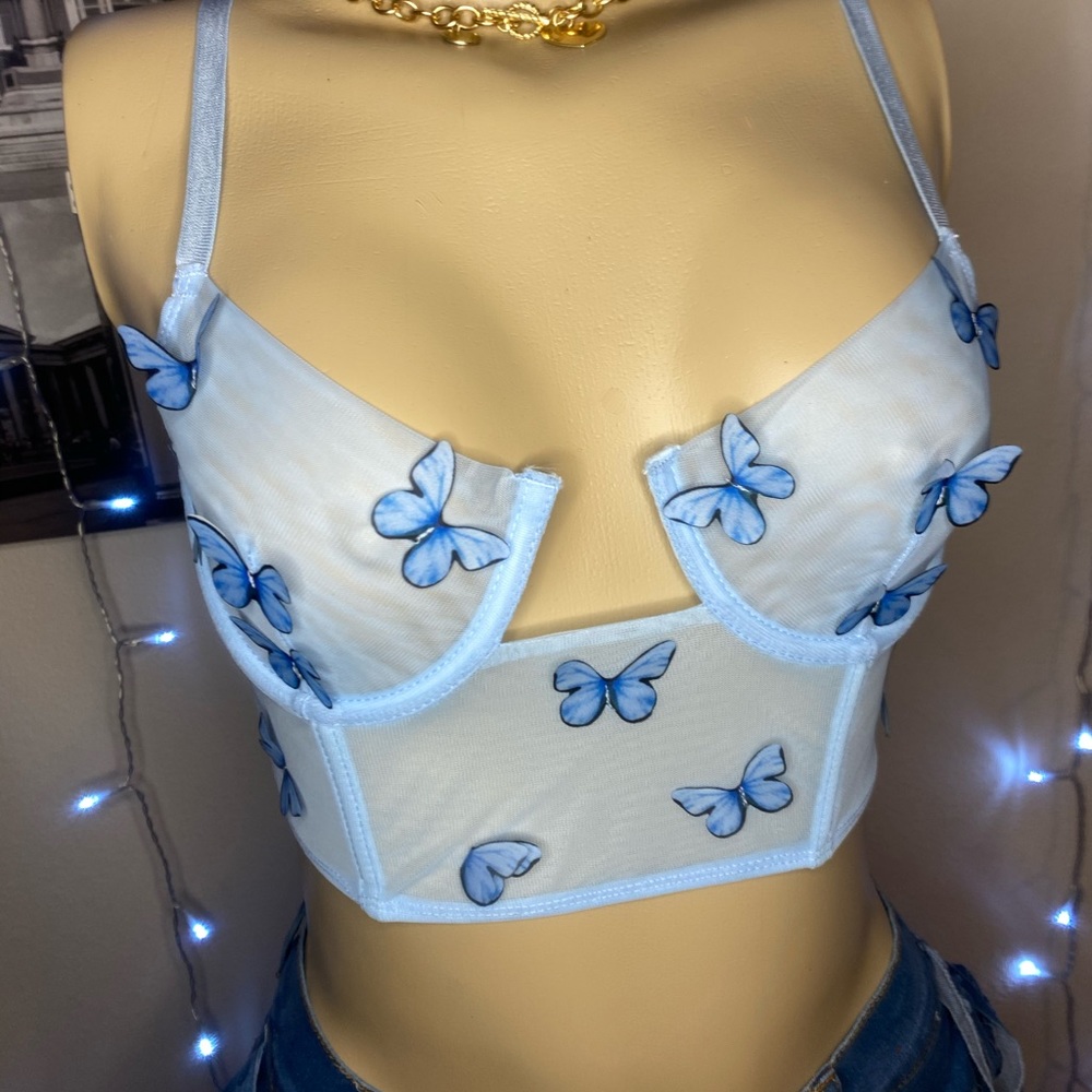 You Give Me Butterflies Crop Top